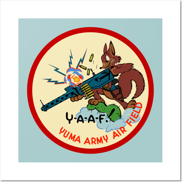 Yuma Army Air Field Insignia WWII Mascot Wall Art by StudioPM71